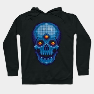 Blue Visionary Skull Hoodie